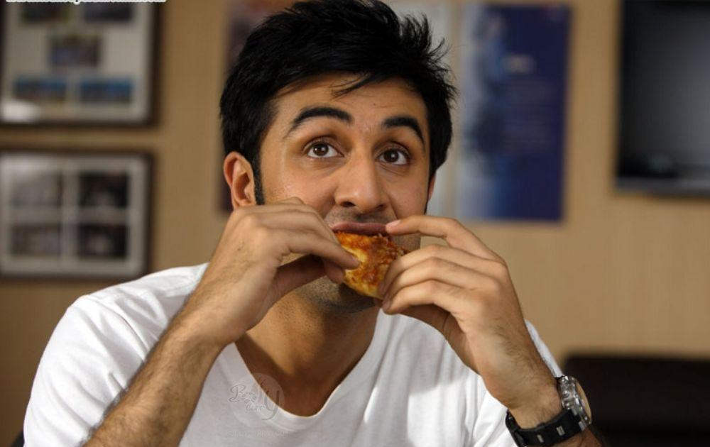 Ranbir Kapoor Eating