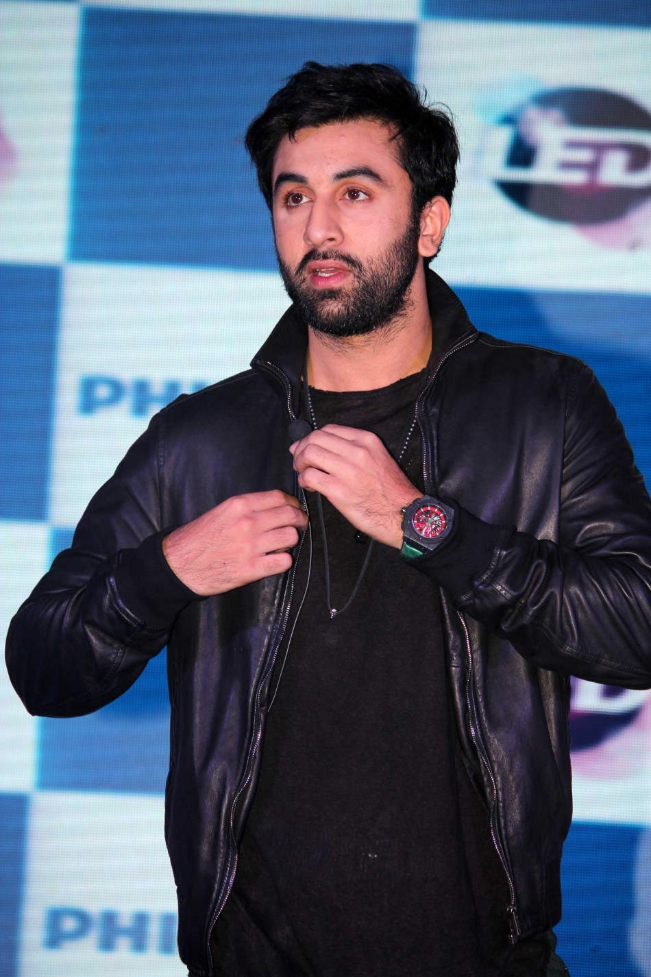 Ranbir Kapoor Wearing Black Jacket