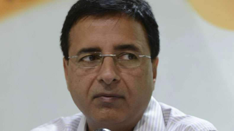 Closeup Of Randeep Surjewala