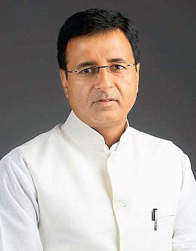 Randeep Surjewala In White Attire