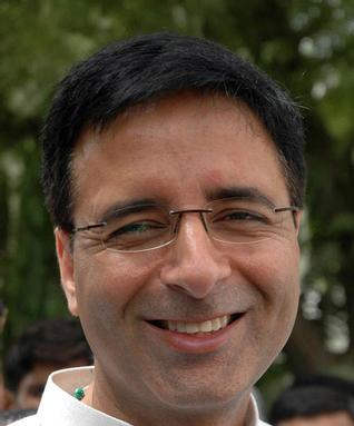 Randeep Surjewala Smiling