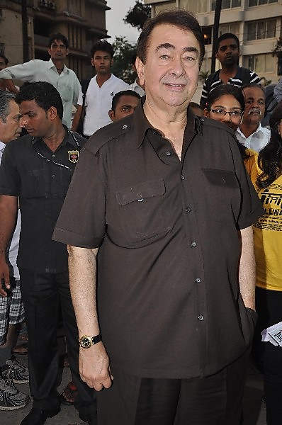 Randhir Kapoor Wearing Black Attire