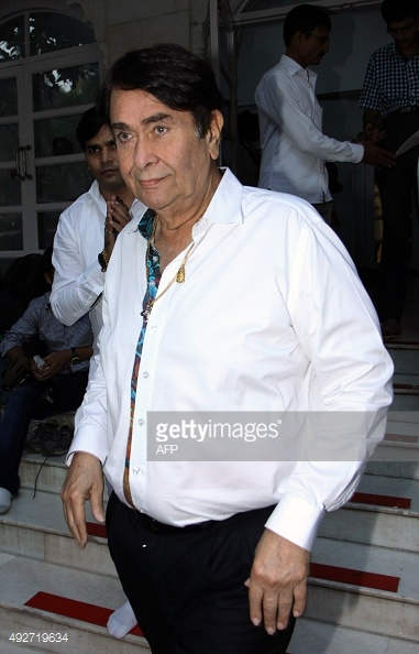 Randhir Kapoor Wearing White Shirt