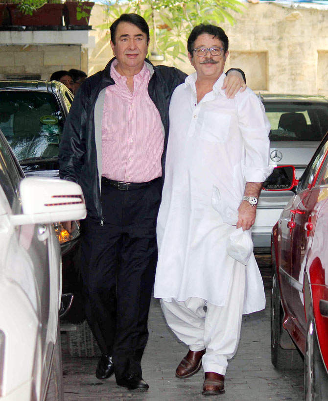 Randhir Kapoor With Friend