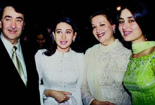 Randhir Kapoor With His Family