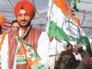 Ravneet Singh In Congress Raily