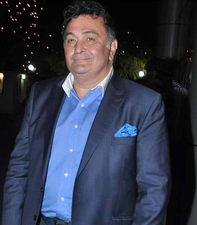 Rishi Kapoor Wearing Blue Attire