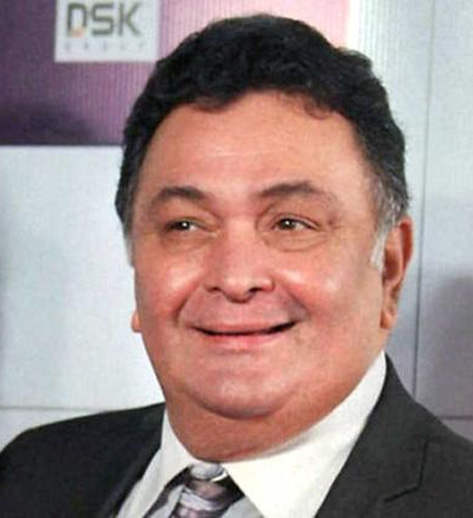 Smiling Rishi Kapoor