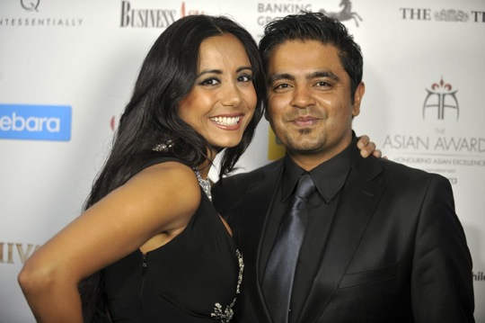 Image Of Rishi Rich With His Wife