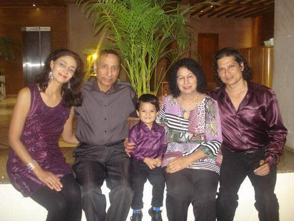 Ruby Bhatia And His Family