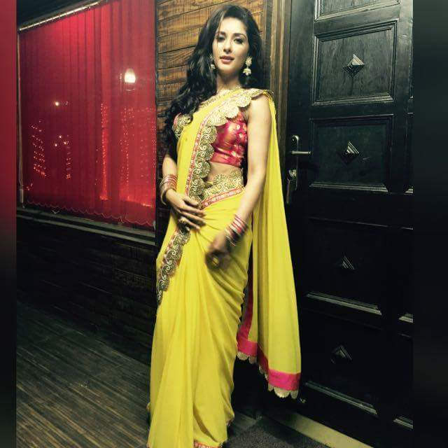Samiksha Singh  In Yellow Saree