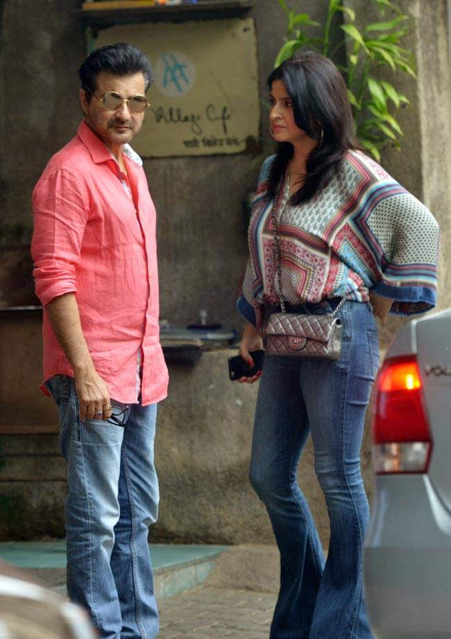 Sanjay Kapoor Wearing Red Shirt