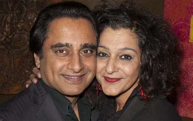 Closeup Of Sanjeev Bhaskar And His Wife