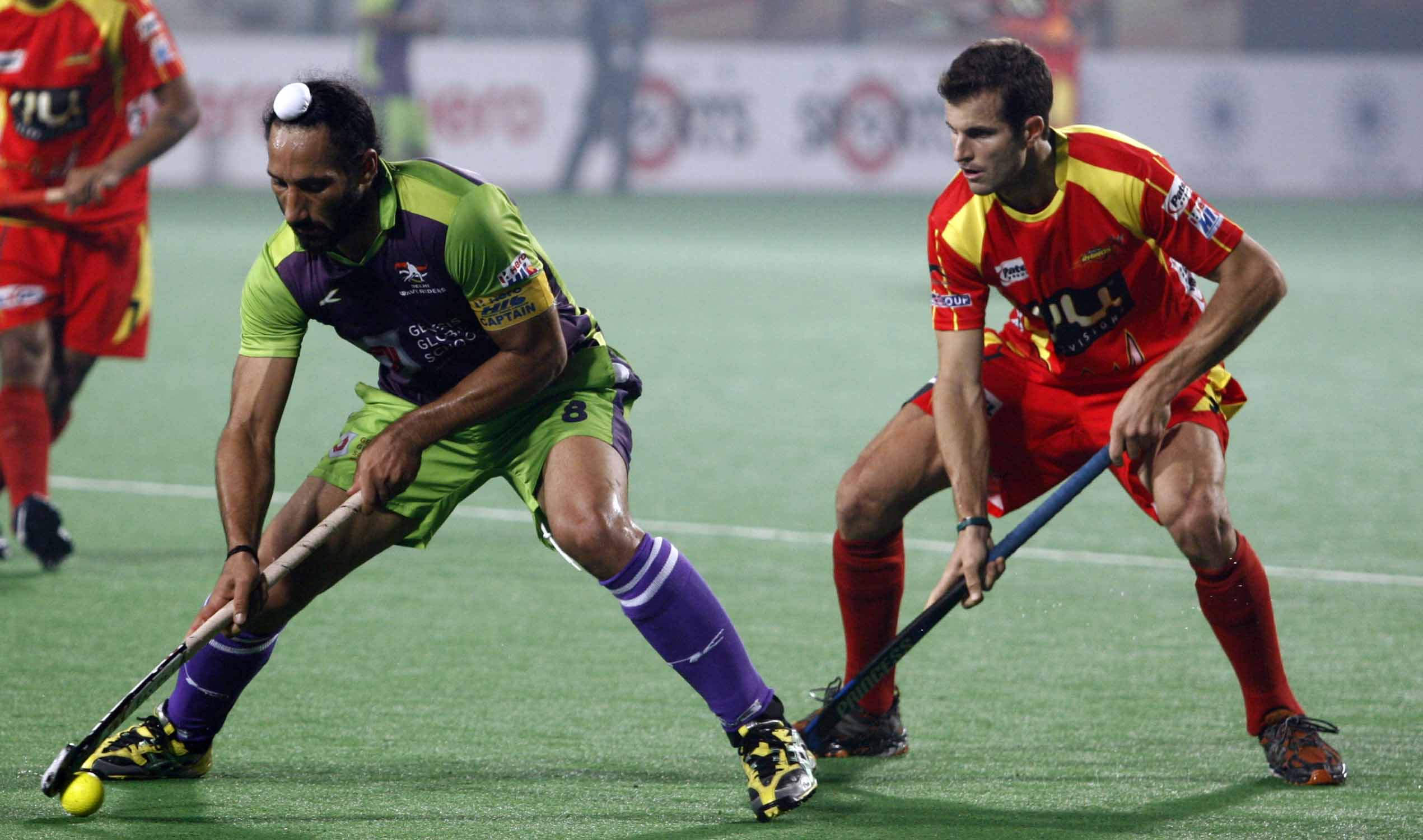 Sardar Singh In Action During The Match