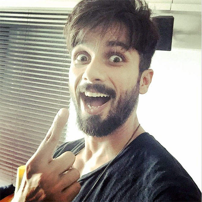 Shahid Looking Excited