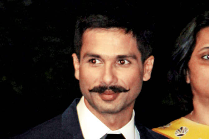 Shahid With Moustache