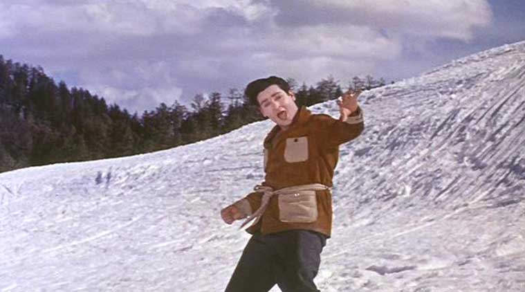 Shammi Kapoor Standing On Snow