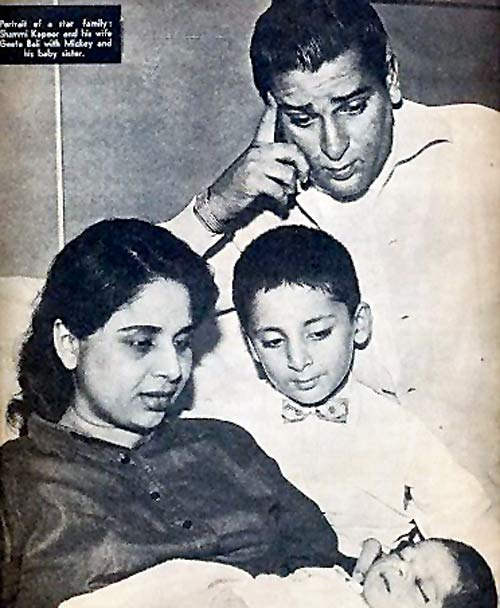 Shammi Kapoor With His Family