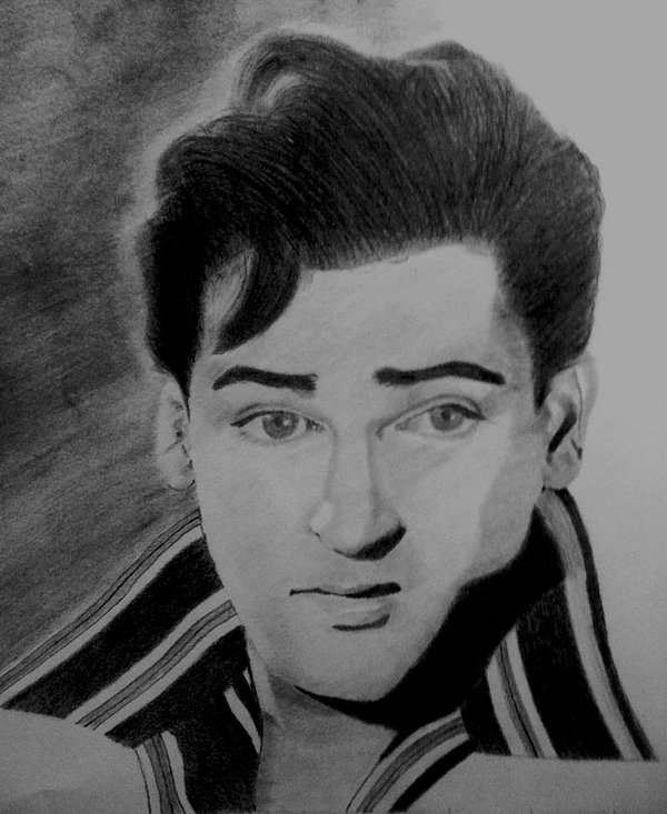 Sketch Of Shammi Kapoor