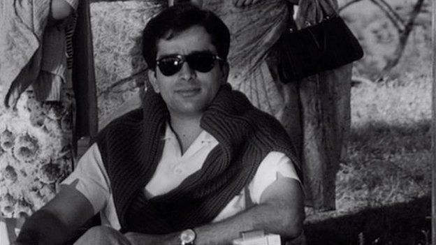 Shashi Kapoor Wearing Black Goggles