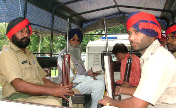 Simranjit Singh Mann With Punjab Police