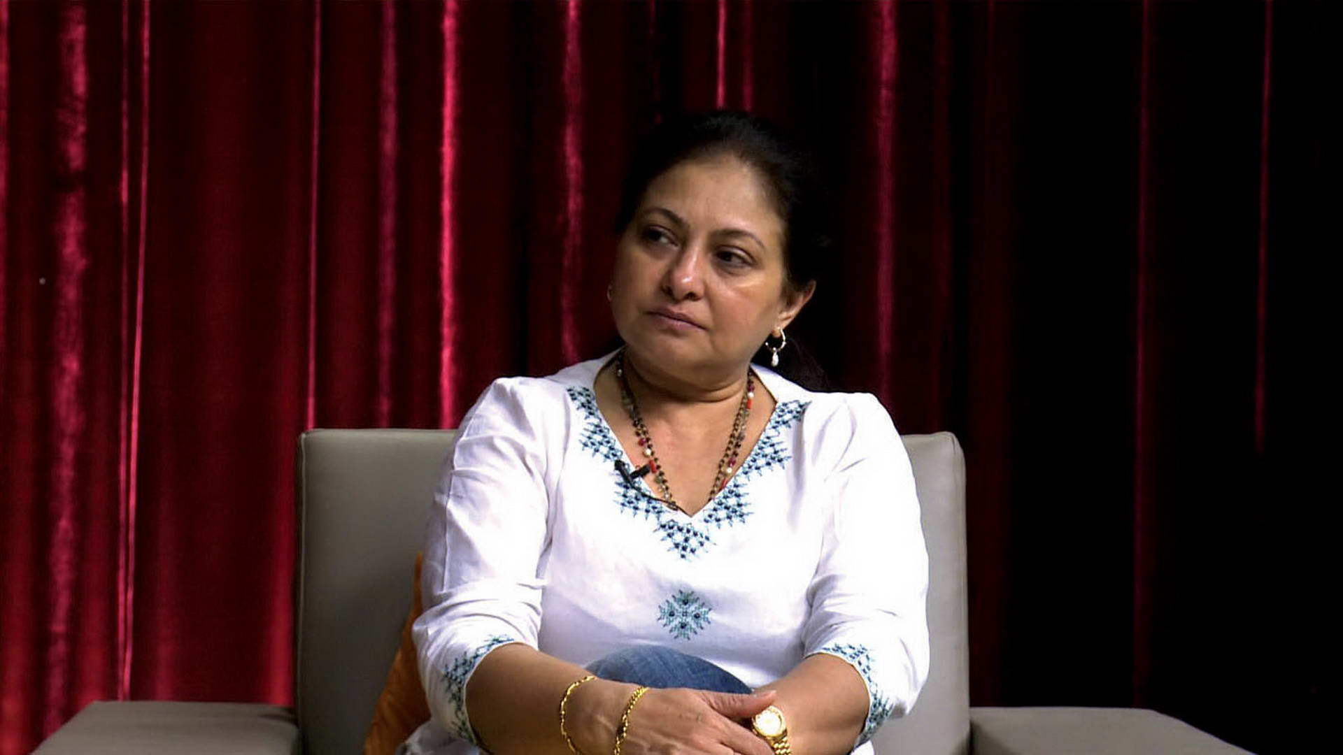 Smita Jaykar Looking Serious