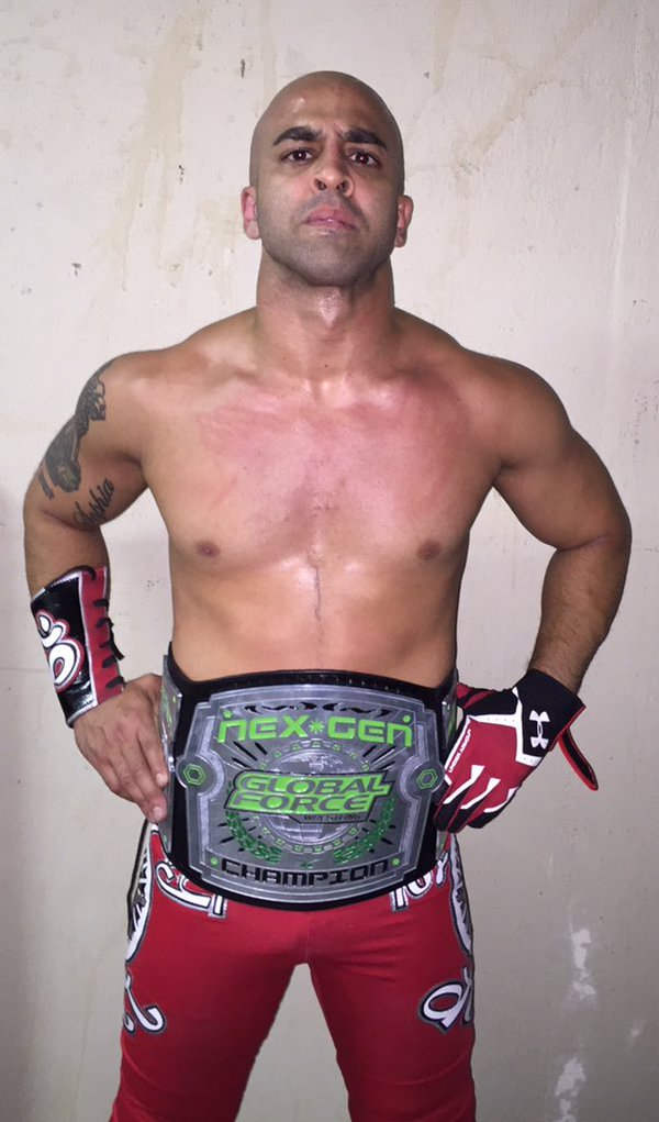 Sonjay Dutt With His Belt
