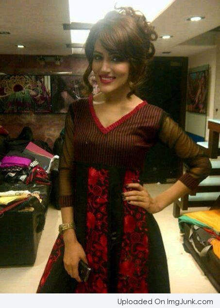 Sudeepa Looking Pretty In Her Dress