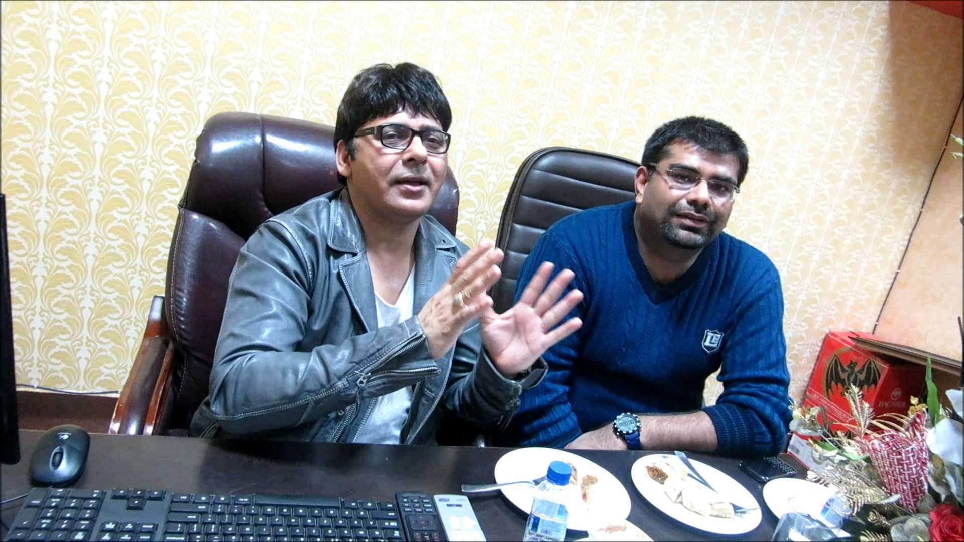 Sudesh Lehri With His Friend At Office