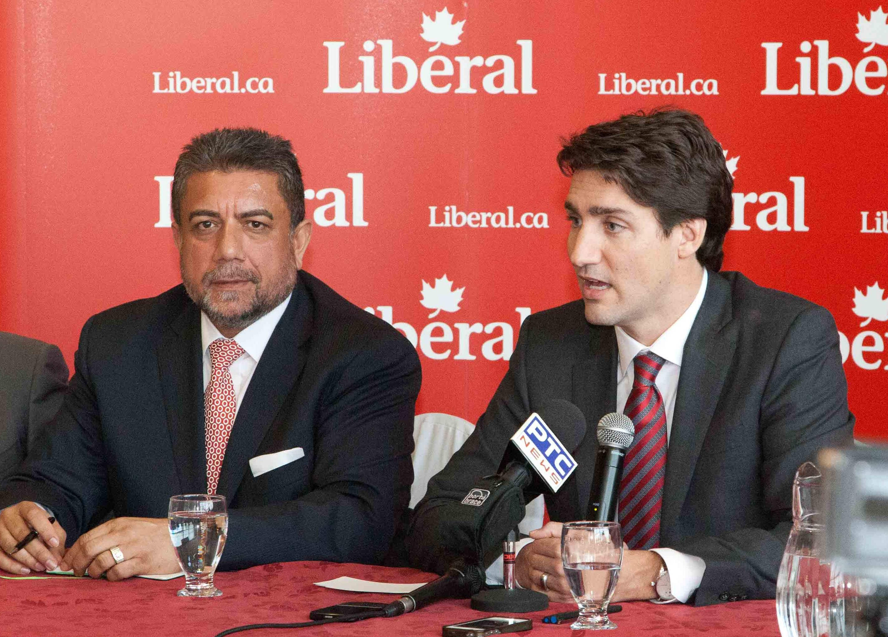 Sukh And Trudeau At Press Meet