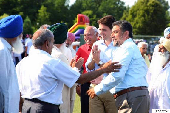 Sukh And Trudeau Meets Party Members