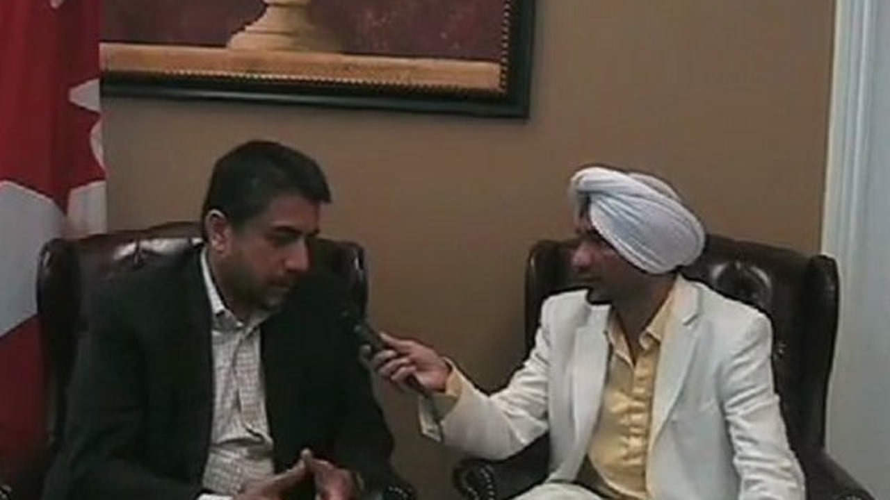 Sukh Dhaliwal Giving Interview