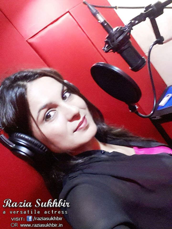 Razia Sukhbir At Recording Studio