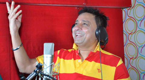 Sukhwinder Singh Recording A Song