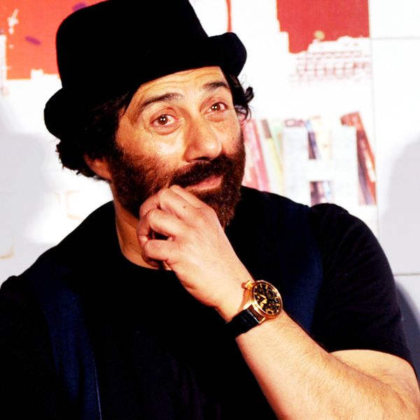 Sunny Deol Holding His Moustache