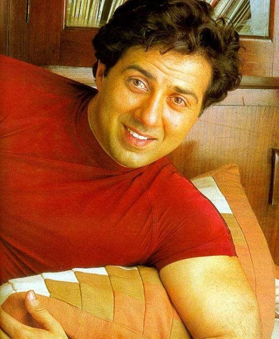 Sunny Deol Wearing Red Tshirt