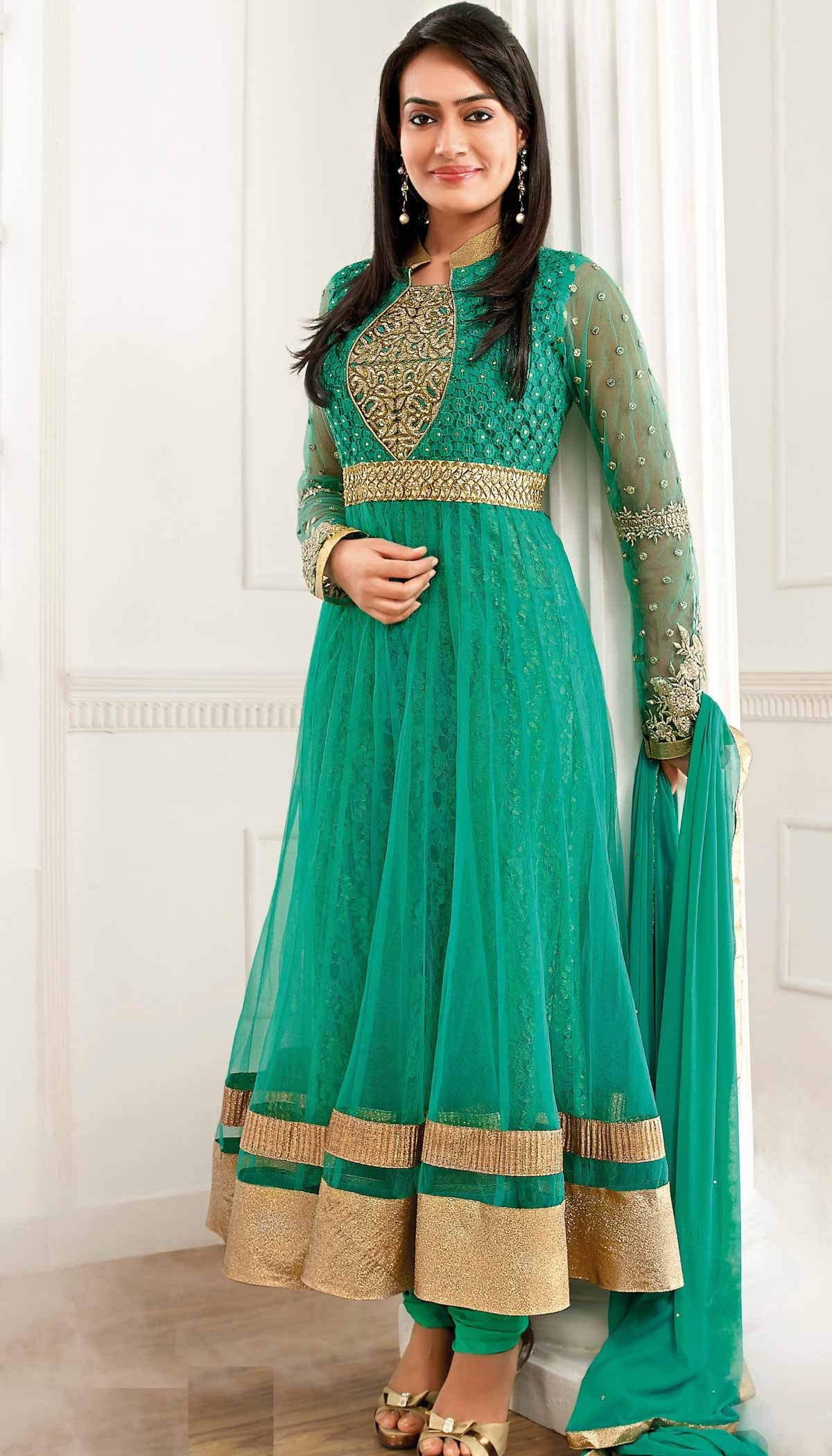 Surbhi Looking Adorable In Green Dress