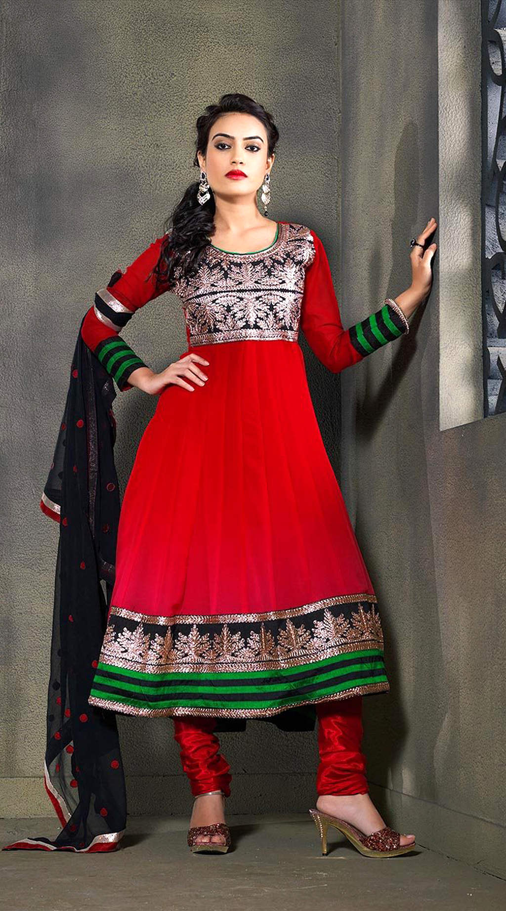 Surbhi Looking Lovely In Red Dress