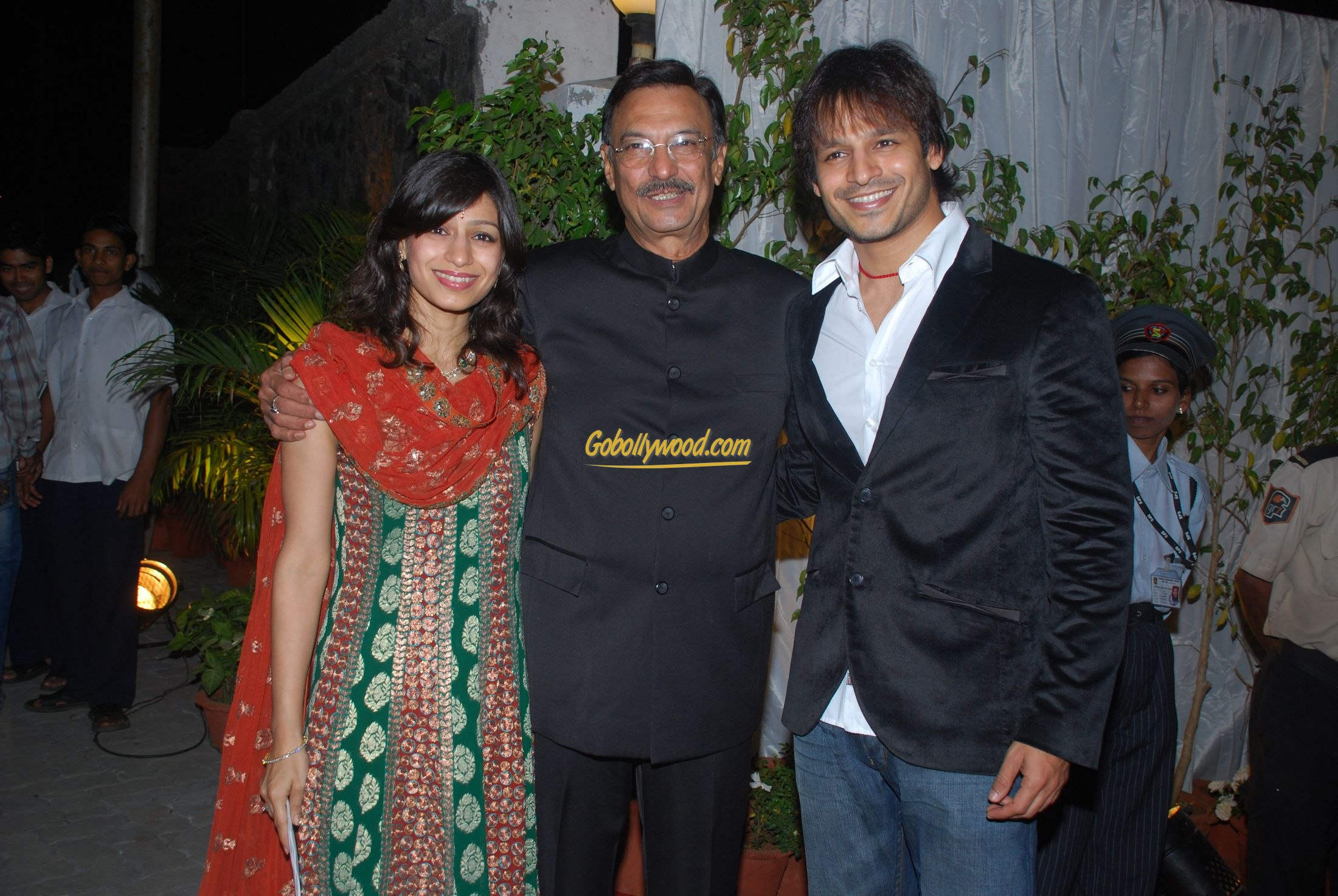 Suresh Oberoi With Vivek And Priyanka