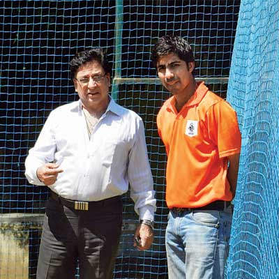Surinder Amarnath With His Student
