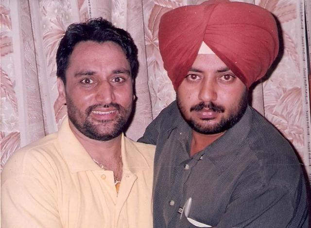 Surjit Bindrakhiya With His Friend