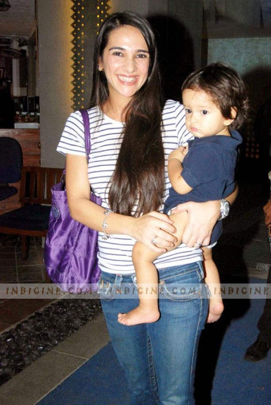 Tara Sharma With Her Son