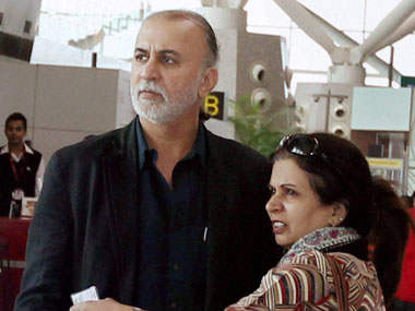 Tarun Tejpal With His Wife
