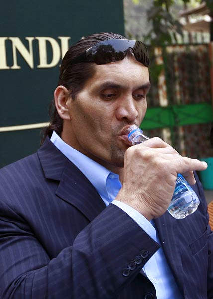 Great Khali Drinking Water