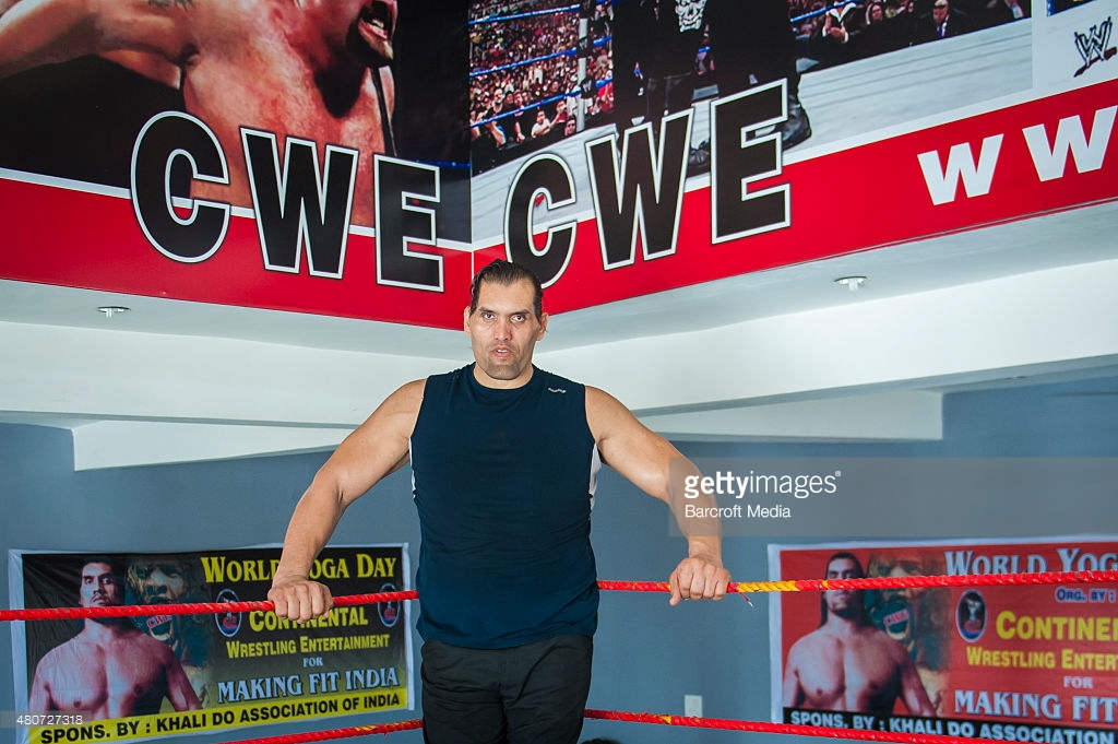 Great Khali Standing In Corner Of The Ring