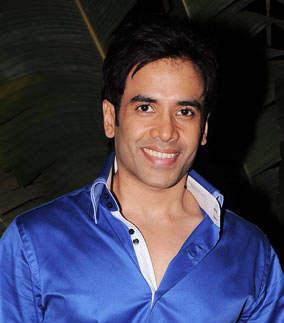 Tusshar Kapoor Wearing Blue Shirt