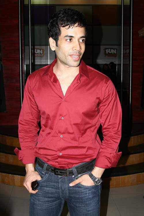 Tusshar Kapoor Wearing Red Shirt