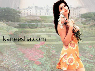 Twinkle Khanna Holding Flowers