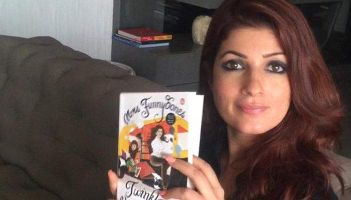 Twinkle Khanna Showing Her Books