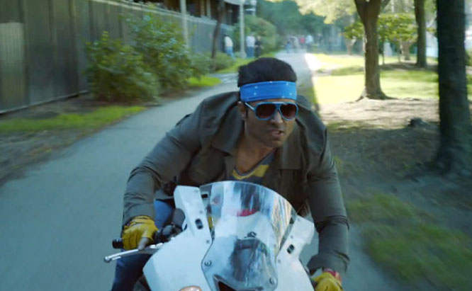 Uday Chopra Riding Bike